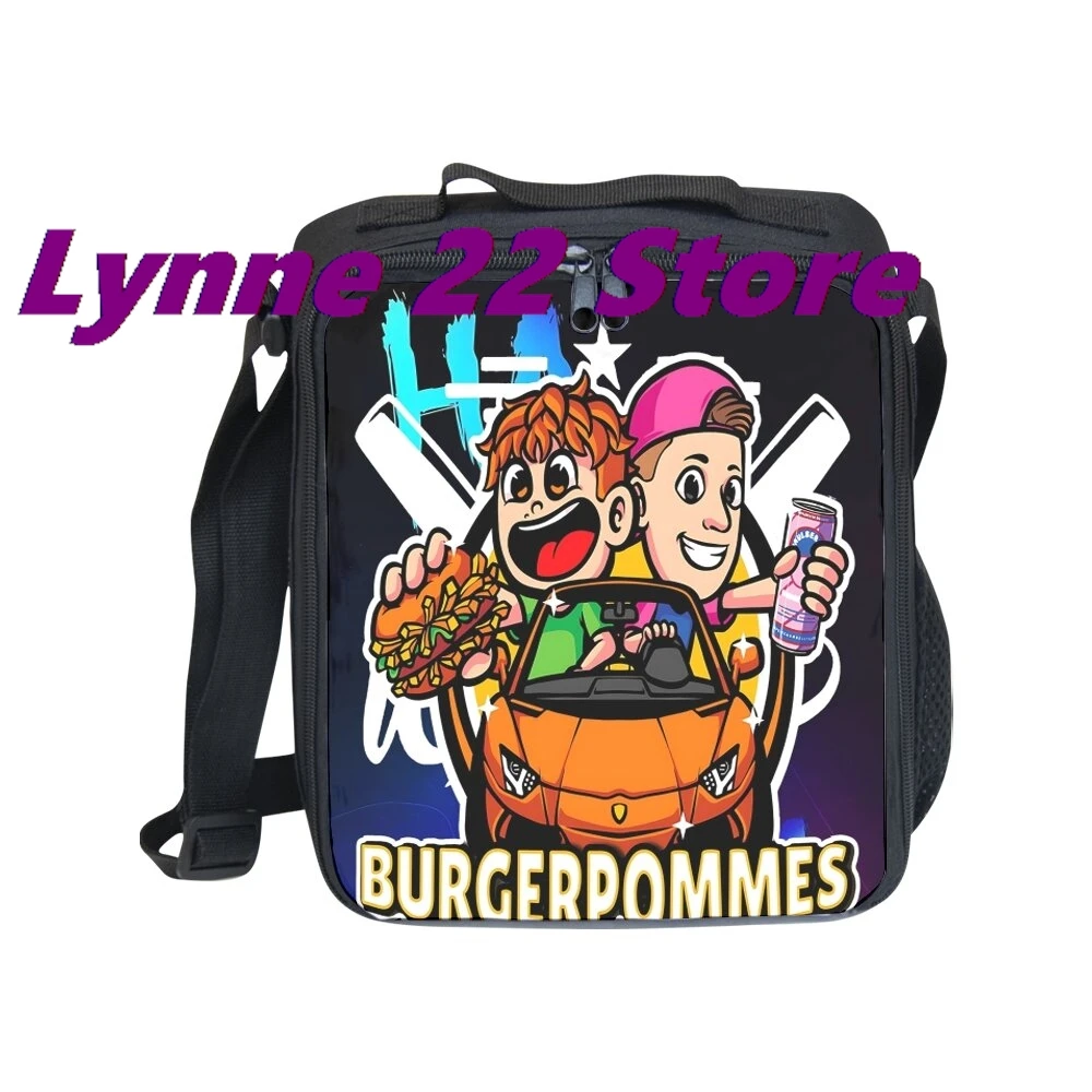 

Коробка для ручек большой емкости LukasBS ICrimax Burgerpommes, школьные принадлежности, двухслойный чехол для ручек, женская косметичка, потрясающий подарок