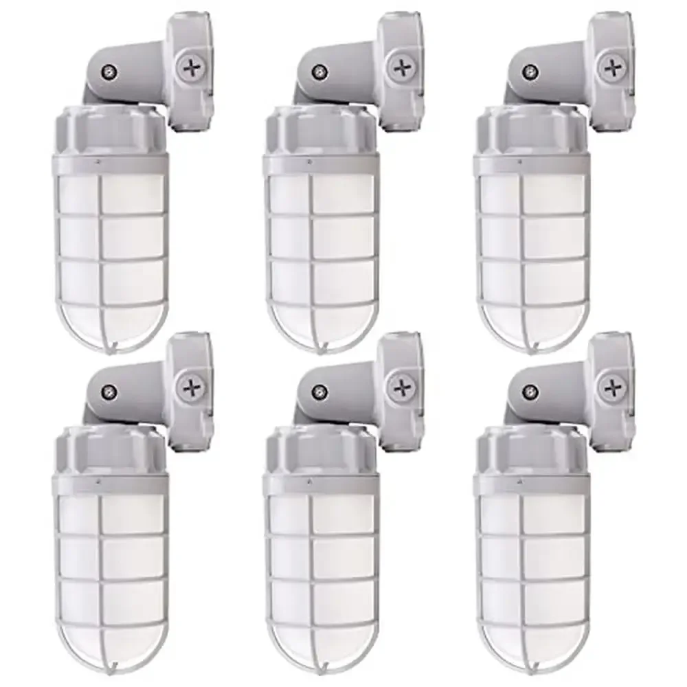 21W LED Vapor Tight Jelly Jar Light Industrial 5000K Ceiling/Wall Mount IP65 Waterproof Suitable Indoor Outdoor 2520 Lumen 80%