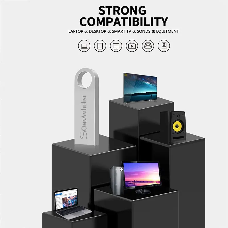 SomnAmbulist 펜 드라이브 32GB 64GB 128GB 고속 USB2.0 PC 모바일 미니 펜 드라이브 16GB 32GB USB 플래시 드라이브 64GB 8GB 4GB