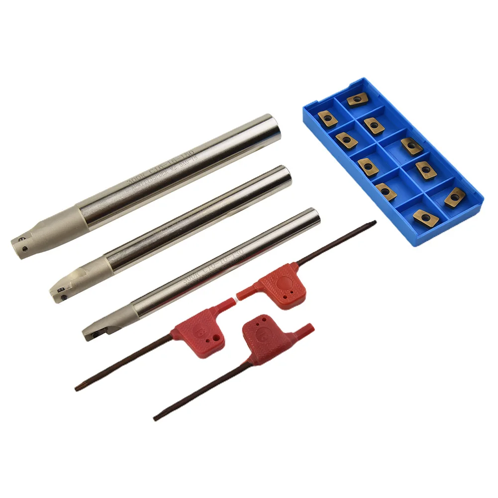 

Accurate Machining with APMT1135PDER Inserts BAP 300R C1010+C1212+C1616 CNC Indexable End Mill Holder Tool+10Pcs APMT1135
