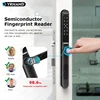 YRHAND 방수 지문 TTLock 블루투스 앱 RFID 카드 코드, 키리스 전자 스마트 문짝 잠금 장치, 알루미늄 유리 슬라이딩, IP66 3