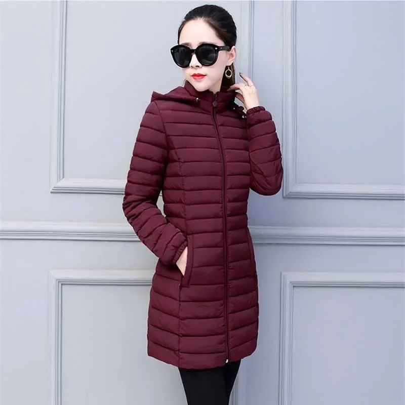 Winter Jacket Women Cotton Padded Winter Removable Hood Warm Clothes Long Parkas Female Coat Lady High Quality Warm Outwear