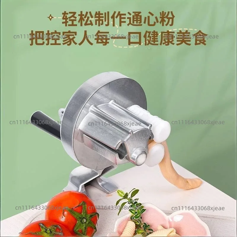 Homemade noodles, macaroni, wonton sheets, dumpling presser, manual noodle machine