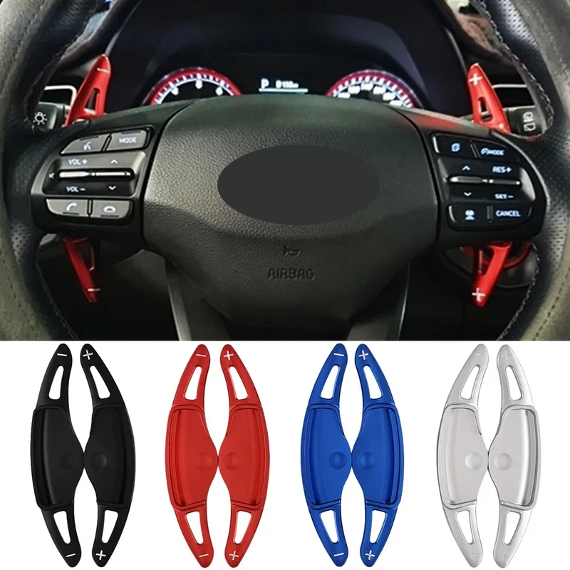 

Shifter Paddle For Hyundai Veloster JS 2018 Ioniq EV KONA Electric I30 PD Hybrid 2020 Car Steering Wheel Gear Extension Stickers
