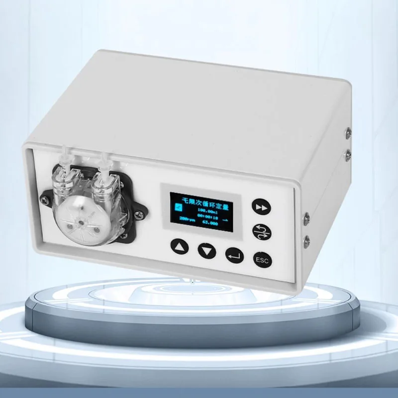 Adjustable flow rate 0.04-16ML/MIN, with foot switch - Precision micro peristaltic pump for laboratory use