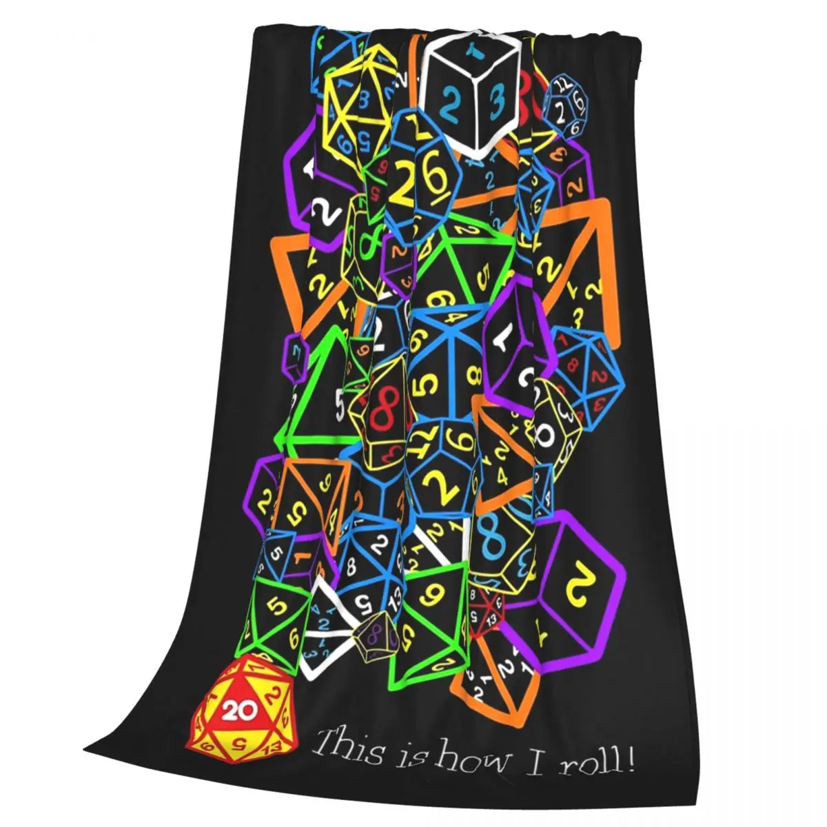 D&D (Dungeons And Dragons) - This Is How I Roll Blankets Soft Warm Flannel Throw Blanket Bedding for Bed Travel Home Sofa