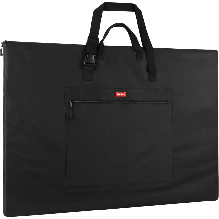 

Nicpro Light Weight Art Portfolio Bag 20 x 26 Inches Waterproof Art Portfolio Case with Shoulder Handle Carry for Artwork Poste