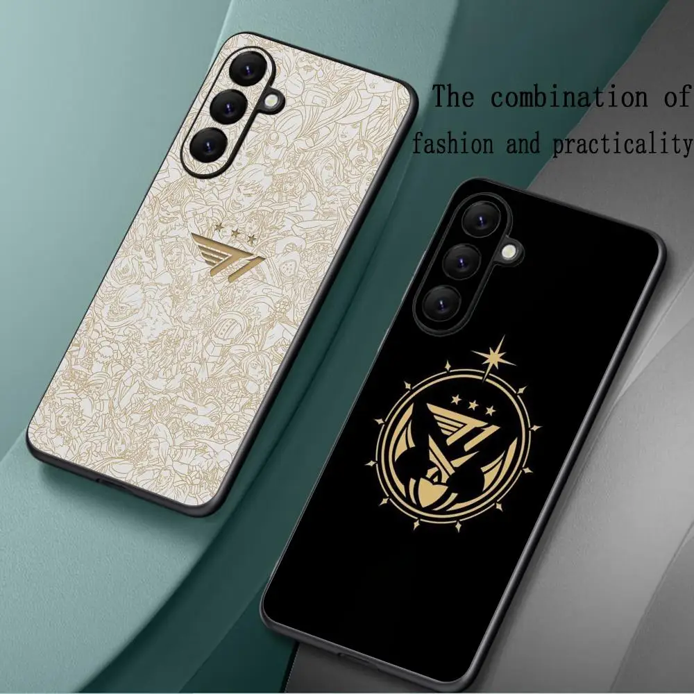 T1 winner Fashion design Phone Case For Samsung Galaxy S25 S24 S23 S22 S21 S20 Plus Ultra Note20 Limited Edition Soft Black