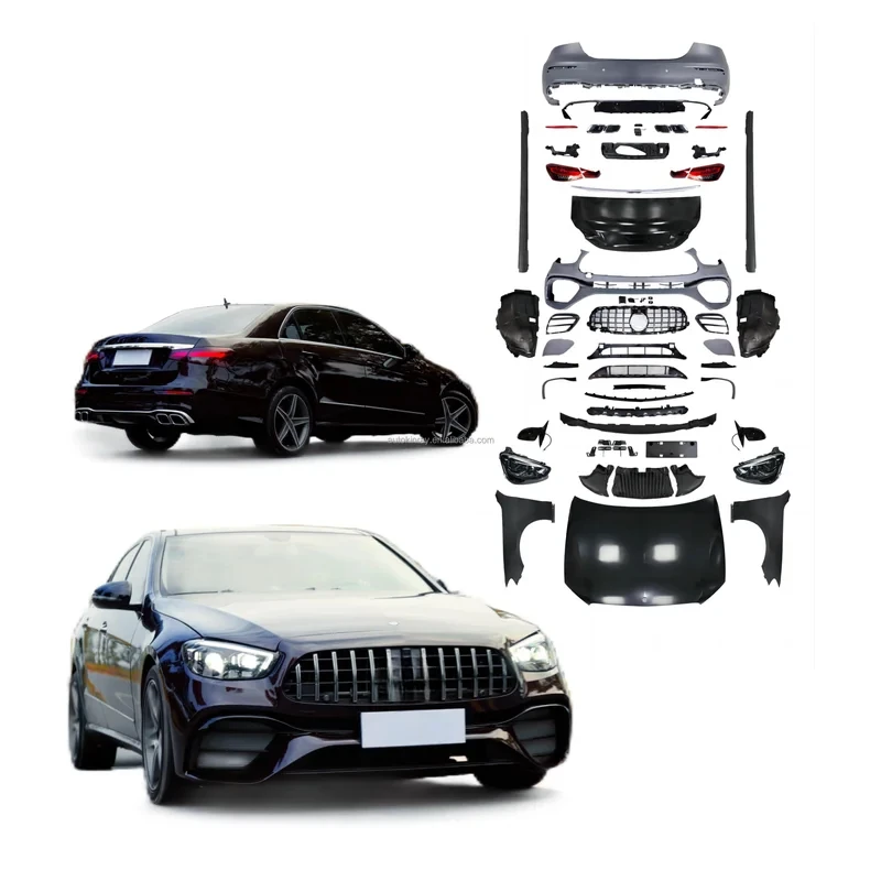 

Заводская цена для E-класса W212 Bodykit 09-15, обновление до W213 E63 Facelift 2023, светодиодные фары, легко