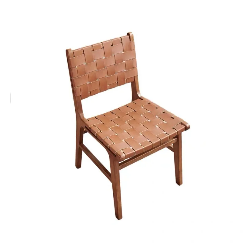 

Dining chair, silent wind, Nordic solid wood, single home, leisure, living room, simple