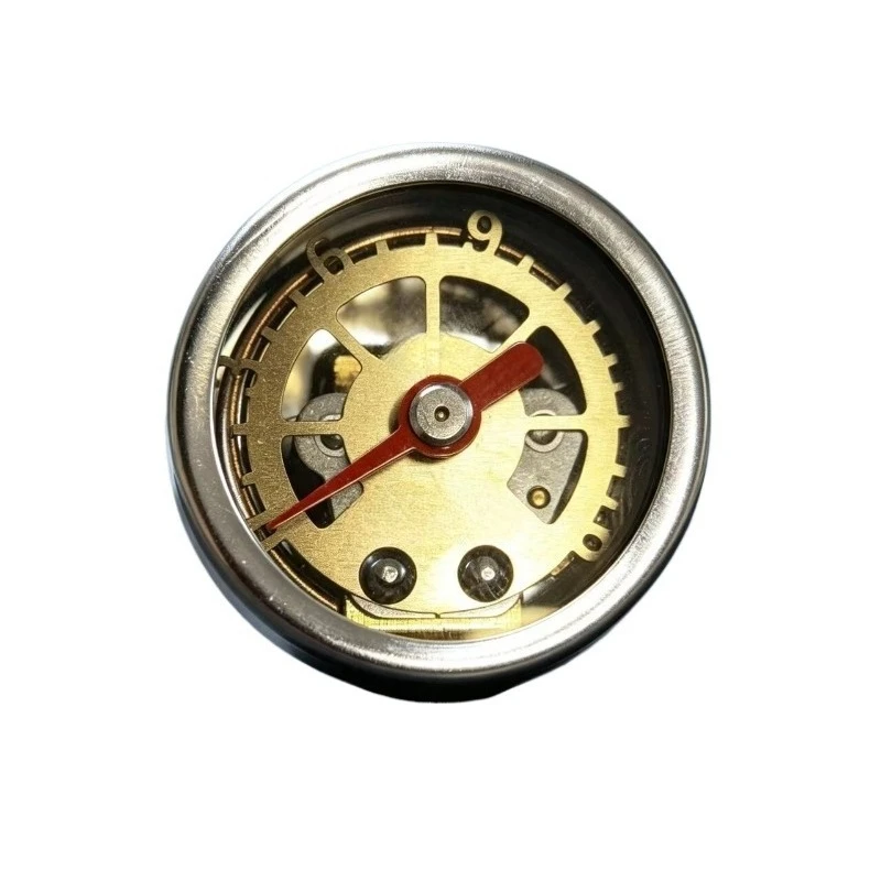 For pneumatic coffee machine extraction steam waterproof mist hollow pressure gauge 304 stainless steel G1/8 screw 1 split tooth