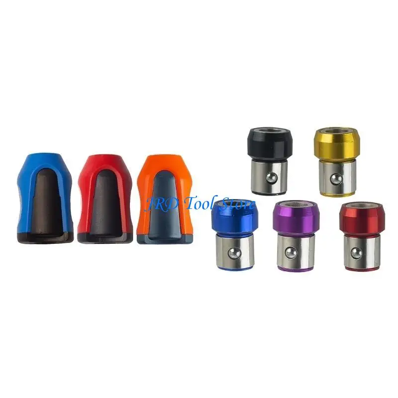 A2UD Screwdriver Head Rings Magnetizers Screw Holder Screwdriver Power Bits for 1/4inch Screwdriver Bit