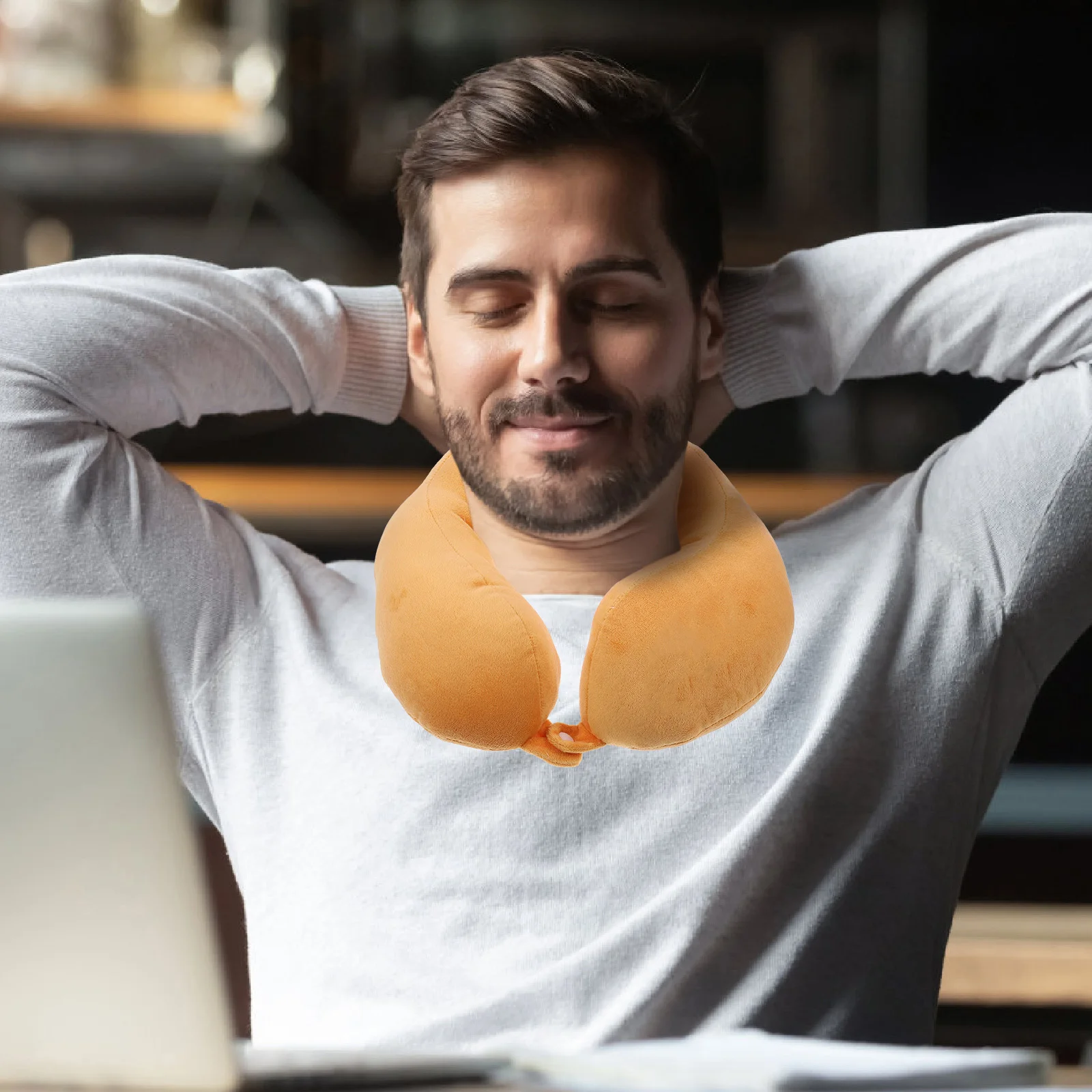 

1Pcs U Shaped Neck Cushion High Quality Travel Pillow Neck Support Relieves Cervical Fatigue Office Nap Pillow