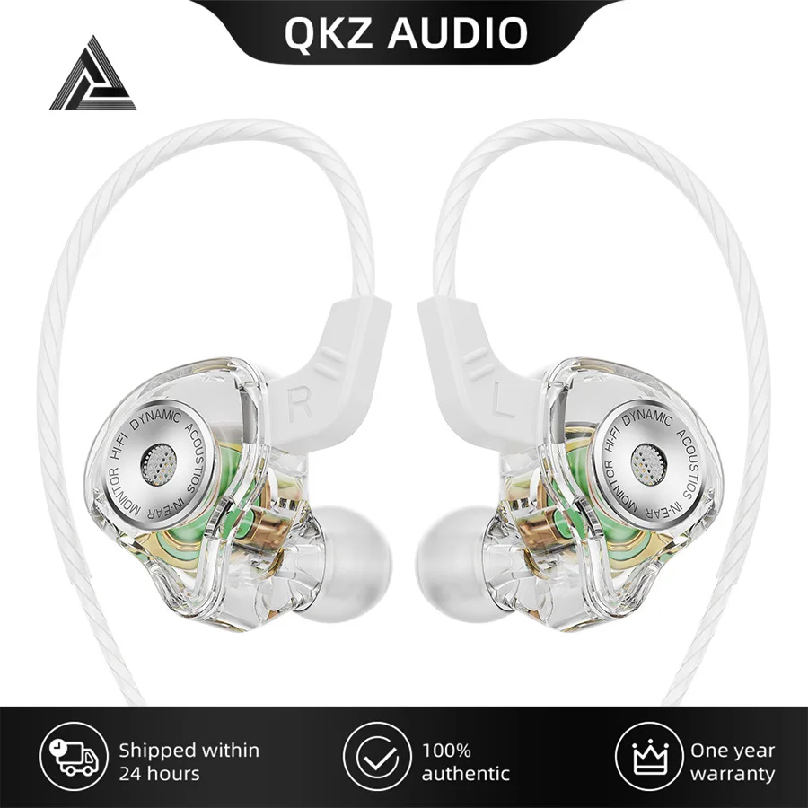 Qkz Ak6 Ultra In Ear Monitor Dynamic Headphones Wired With Microphone Hi Fi Stereo Sound Sport Running Gym Music Adults