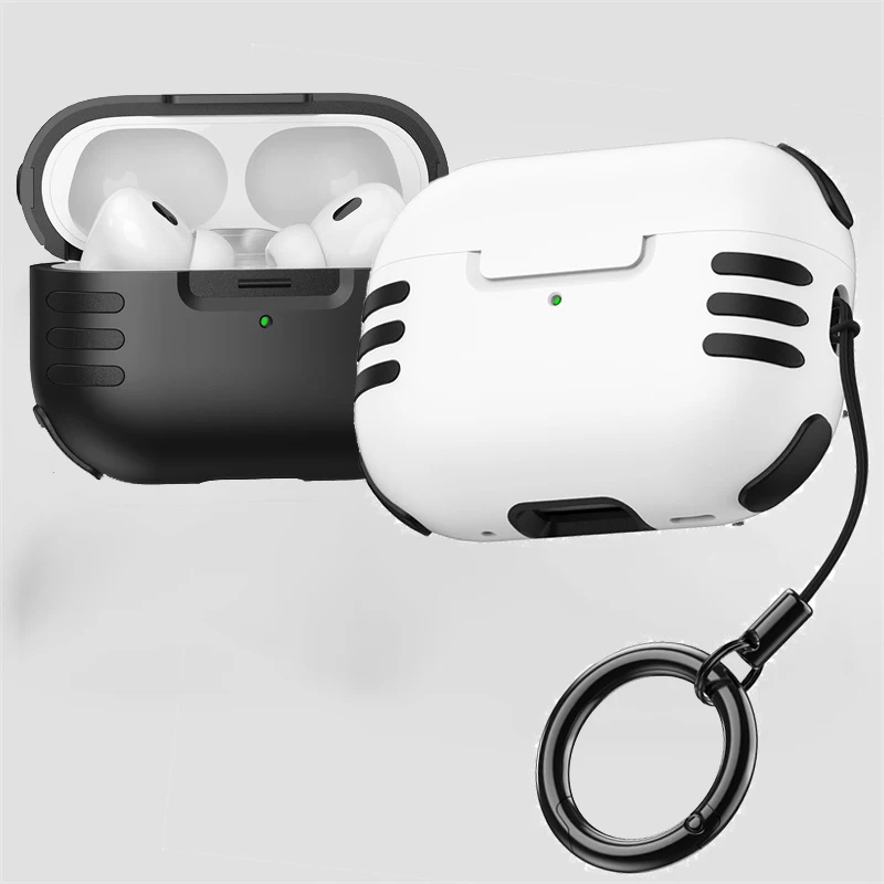 

Cute Cat Buckle Earphone Cases For Airpods Pro 2 Pro2 Funda Coque for Airpods 4 Airpods4 Protective Cover
