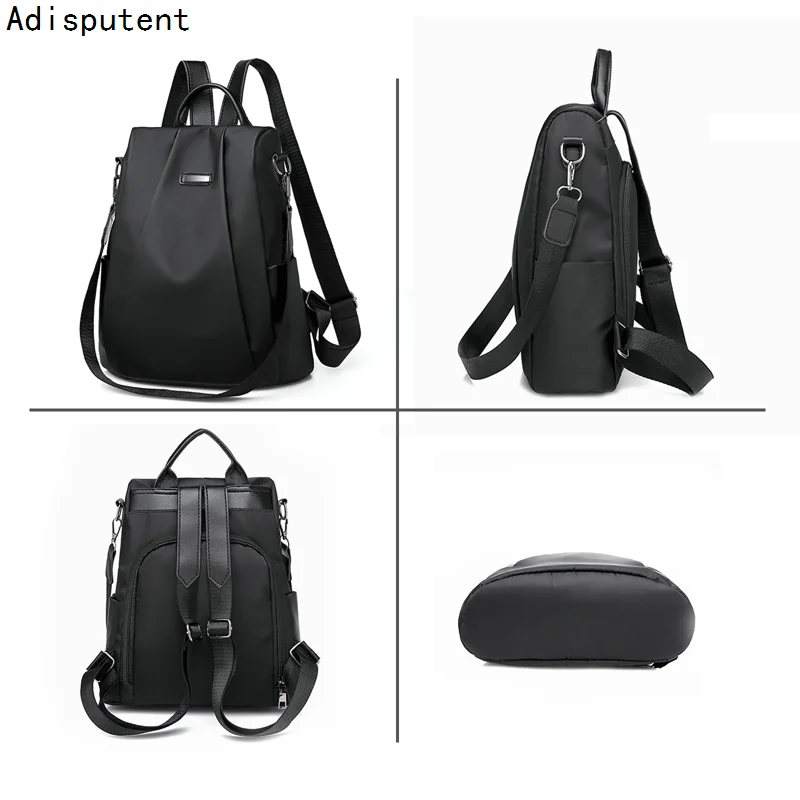 Fashion Anti-Theft Backpack Women Casual Waterproof School Bags For Teenage Girl Multi-Function Shoulder Bag Travel Rucksack