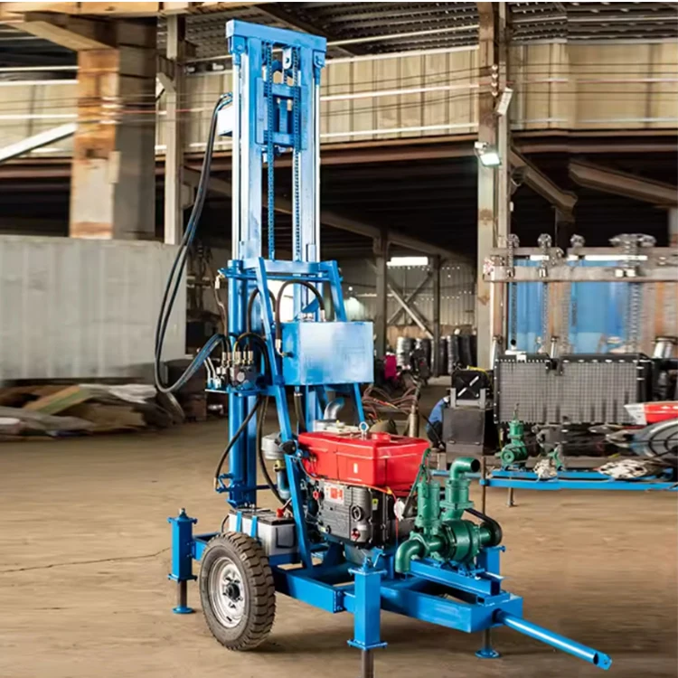 2025200M 300M Impianto di perforazione Impianto di perforazione per pozzi d'acqua Macchina/Motore diesel Piccoli impianti di perforazione per pozzi d'acqua in vendita