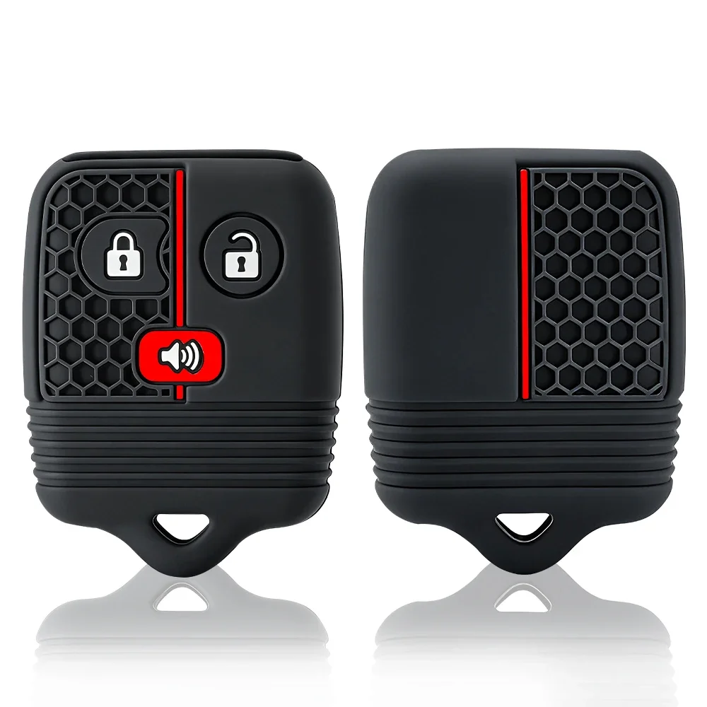 3/4 Buttons Silicone Car Remote Key Shell Case Fob Cover for Ford Focus Complete Escape Mustang Explorer Lincoln Town Sport
