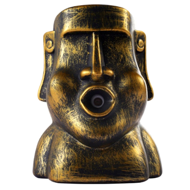 USB Rechargeable Easter Island Moai Humidifier Timing Aroma Diffuser Mist Maker Home Office Hanging Sprayer