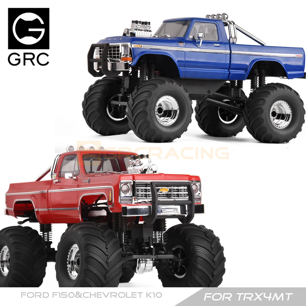 GRC  Front Bumper Ox Horn #A/B 3D Printed for TRX4MT Chevrolet  K10 / TRX4MT Ford F150 Upgrade Option Parts #G186PA/B
