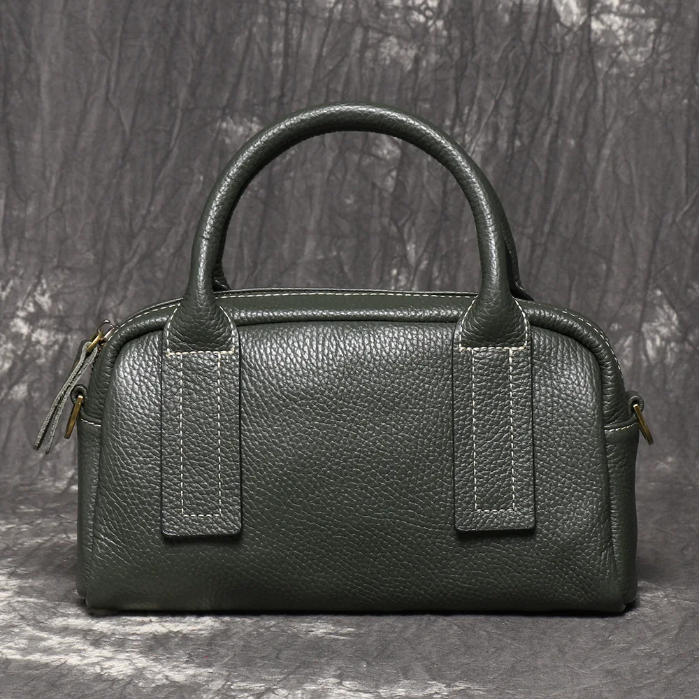 

LJ-20029 Top Layer Cowhide Fashionable Versatile Handbag for Women, Vegetable Tanned Leather Shoulder Bag