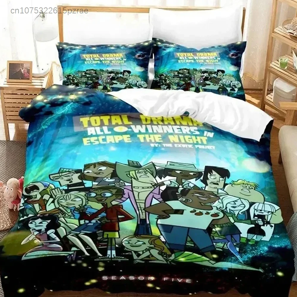 New Total Drama Bedding Set For Bedroom Soft Modern Bedspreads Comefortable Kids Duvet Cover Quilt Cover And Pillowcase