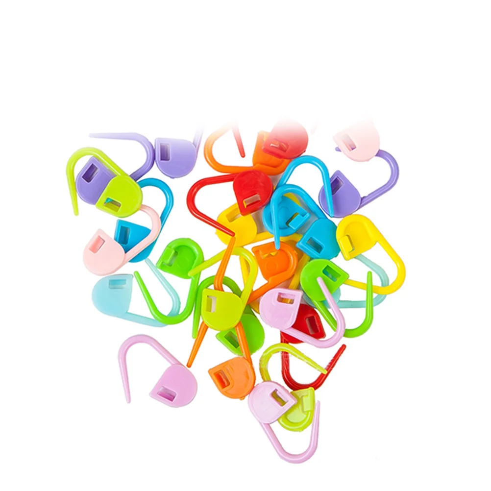 

80Pcs Knitting Hat Accessories Lock Stitch Markers Flexible Needle Protectors for Crochet Knitting DIY Sewing Tools