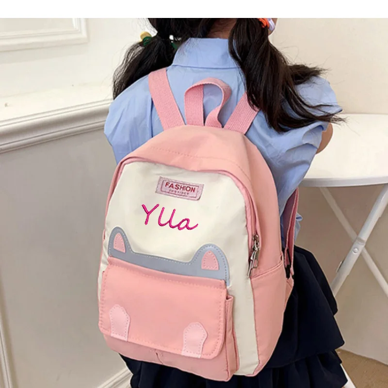 Sac à dos léger pour étudiant, sac à dos de maternelle de loisirs personnalisé, garçons et filles, sac à dos de dessin animé, tendance