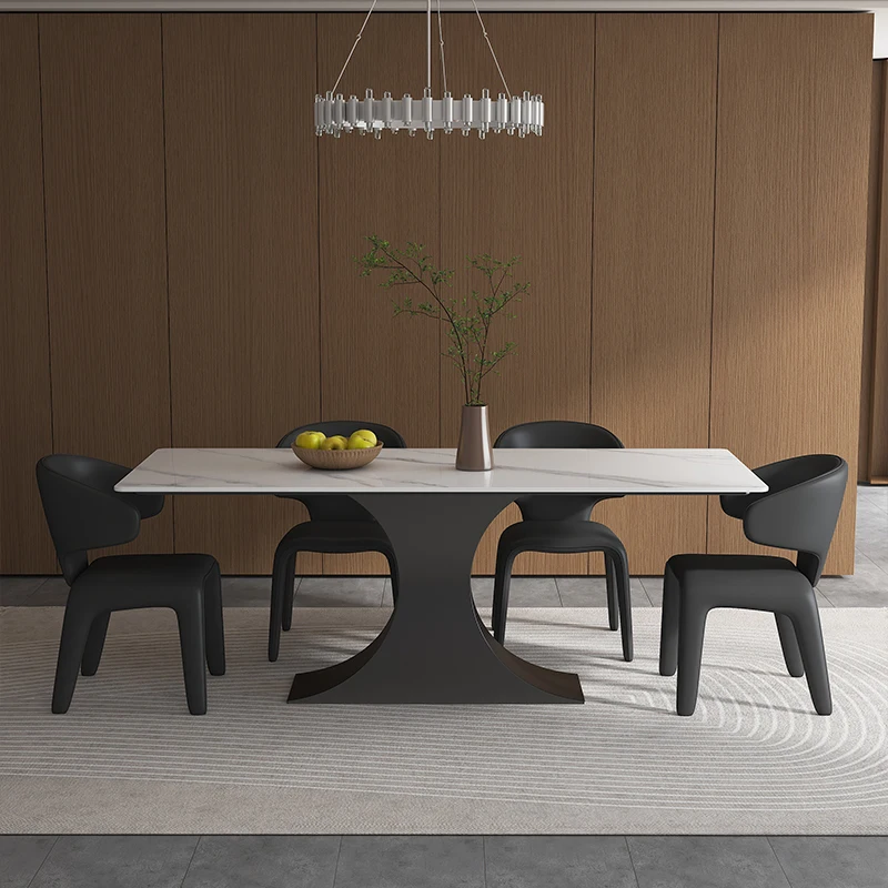 

Modern Lounge Dining Table European Adult Design Restaurant Table Comfortable Aesthetics Muebles Kitchen Furniture