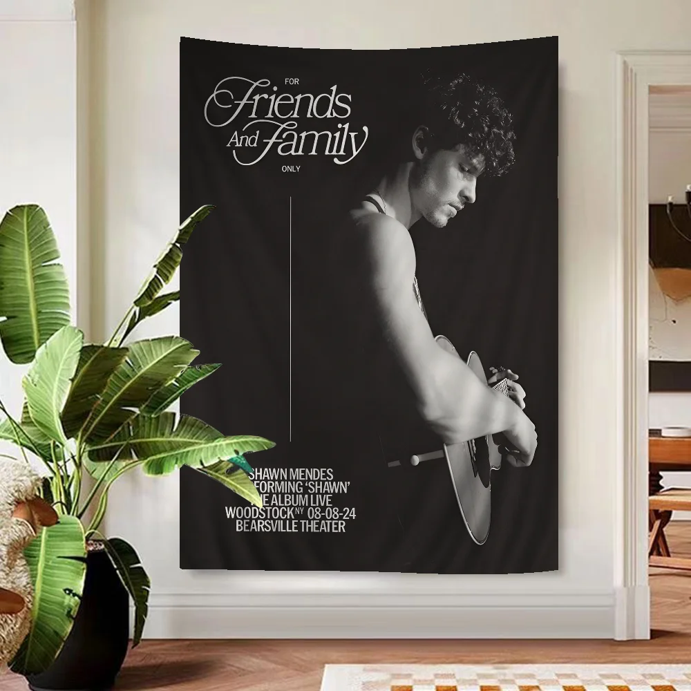Singer Shawn Mendes Hippie Wall Hanging Tapestries Art Science Fiction Room Home Decor Kawaii Room Decor