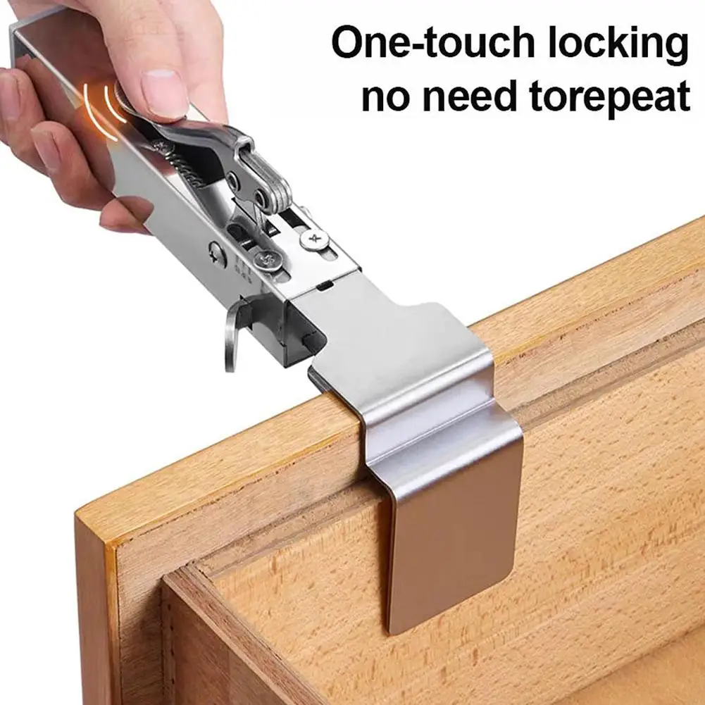 Fast Press Drawer Clamp, Panel Adjustable Telescopic Woodworking Special Installation Panel Auxiliary Fixed Clamp Holder