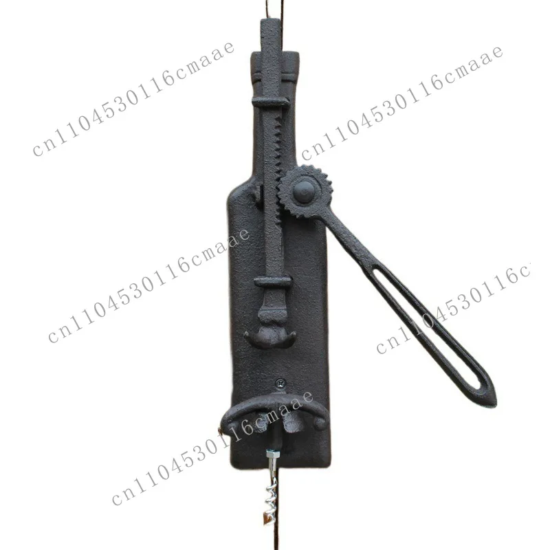 European cast iron handicrafts retro red wine bottle opener bar club courtyard home wall decoration