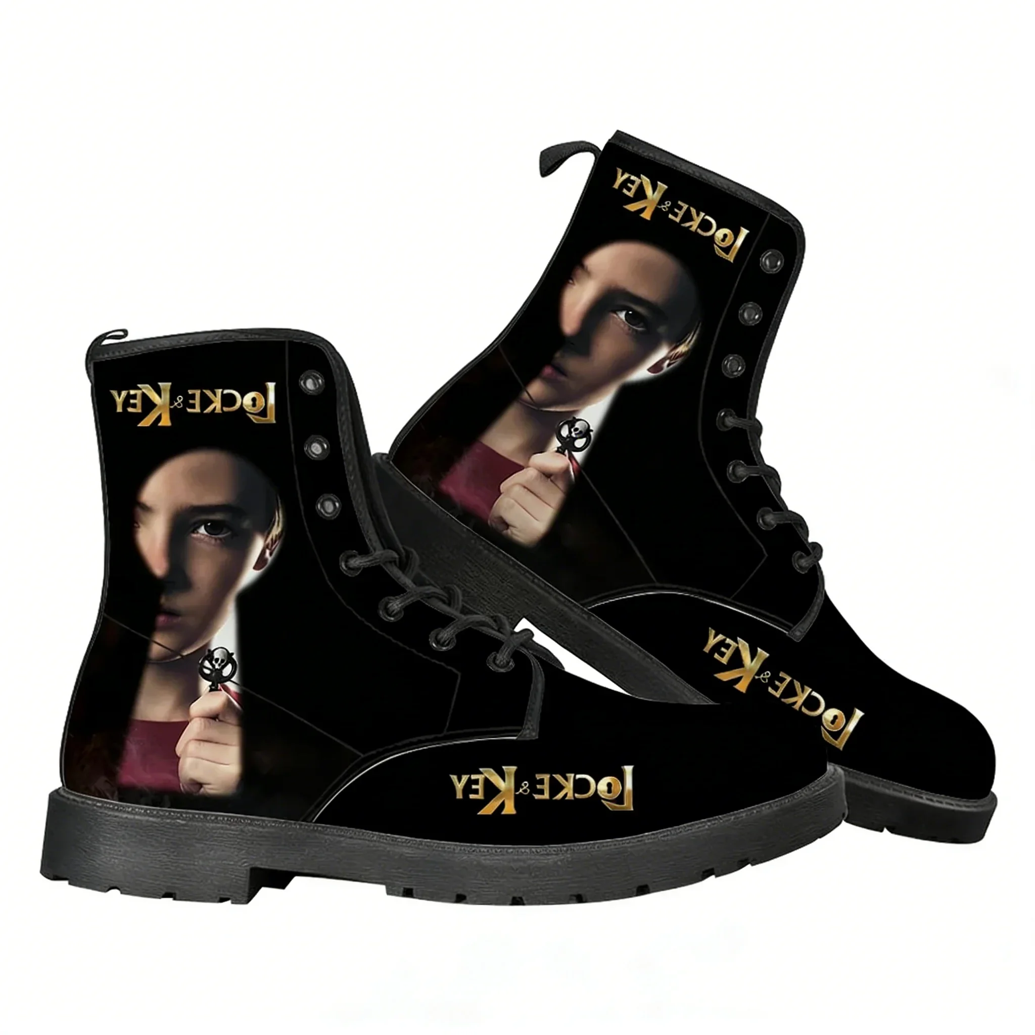 

Locke & Key Boot Mens Womens Teenager Casual Boot Outdoor High Quality Personalized Casual Lightweight Pattern Custom Made Shoes