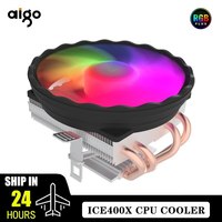 Aigo Processor Air Cooler CPU Cooling Fan RGB PWM 4 Heat Pipes Hielera Intel LGA 2011 1155 1700 X99 X79 AM4 PC Gamer Fan 120mm