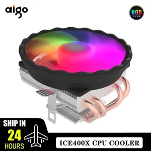 Aigo Prosesor Pendingin Udara Kipas Pendingin CPU RGB PWM 4 Pipa Panas Hielera Intel LGA 2011 1155 1700X99X79 AM4 Kipas Gamer PC 120mm 8 pendingin cpu penjualan terbaik lga 2011 - №