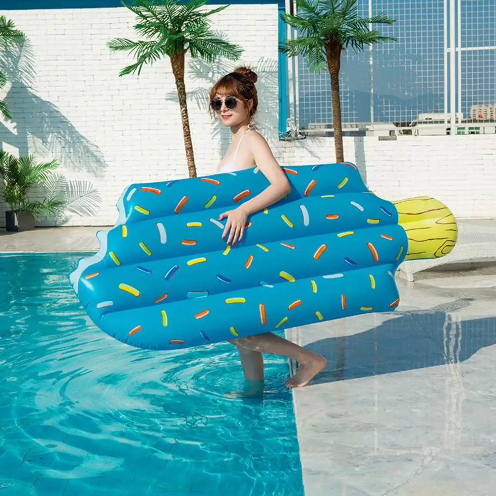 Inflatable Floating Row Good Buoyancy Portable Inflatable Non Slip Water Entertainment Durable Water Floating Sleeping Bed