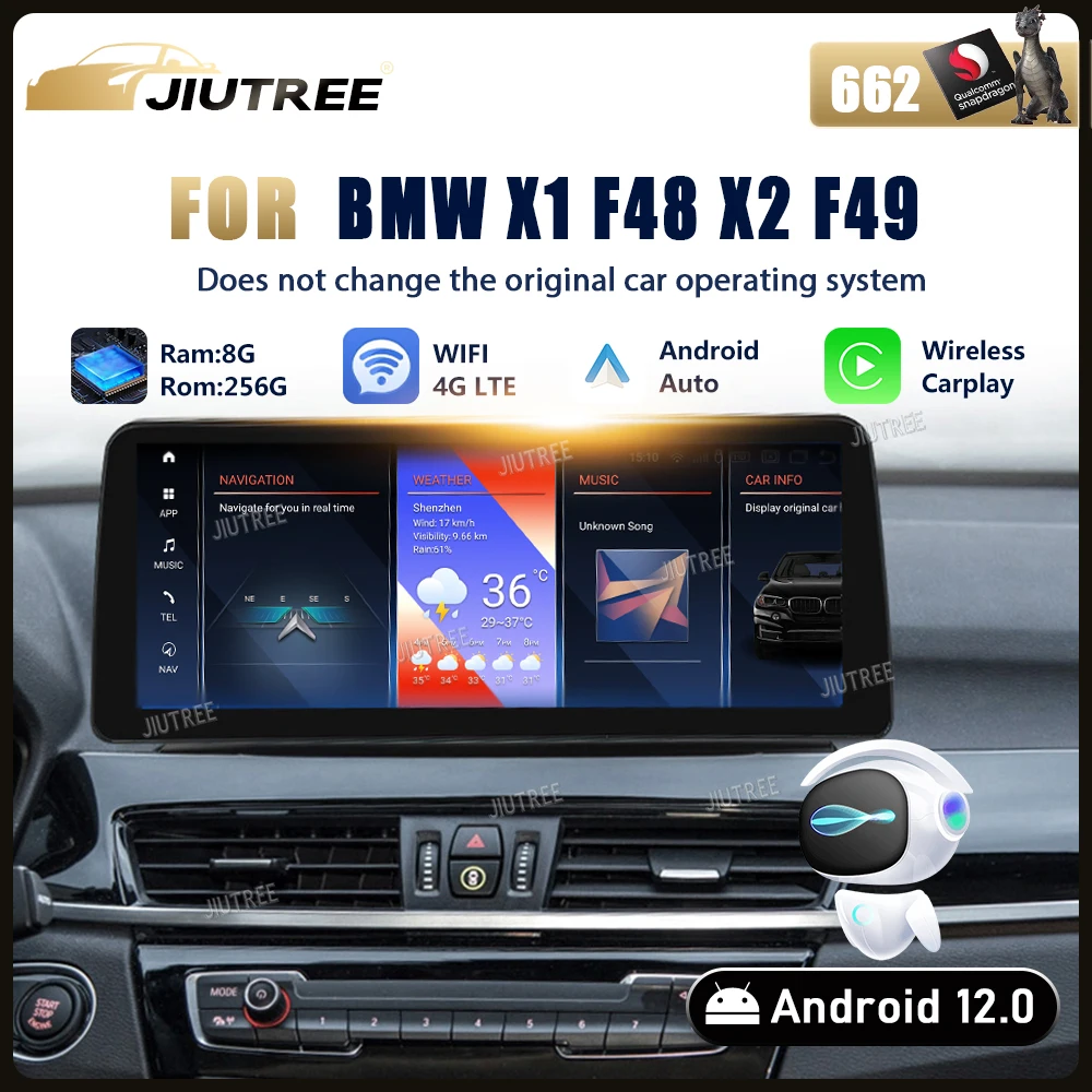 Autoradio Carplay Car Radios Audio Stereo Navigation GPS Multimedia Radio Video Player for BMW X1 F48 X2 F49 2016 2017 2018 DSP