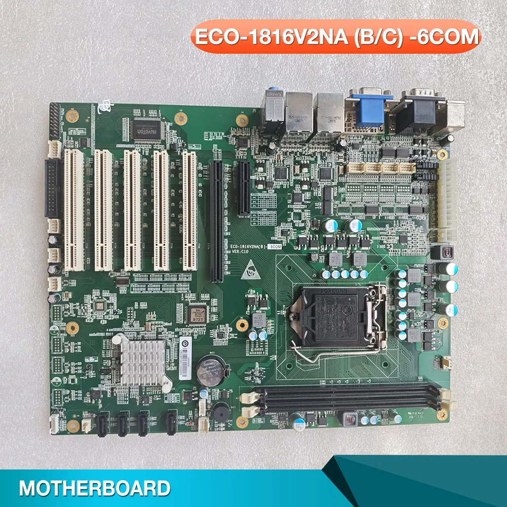 

ECO-1816V2NA (B/C) -6COM VER: C01 C10 5 PCI slots industrial control motherboard