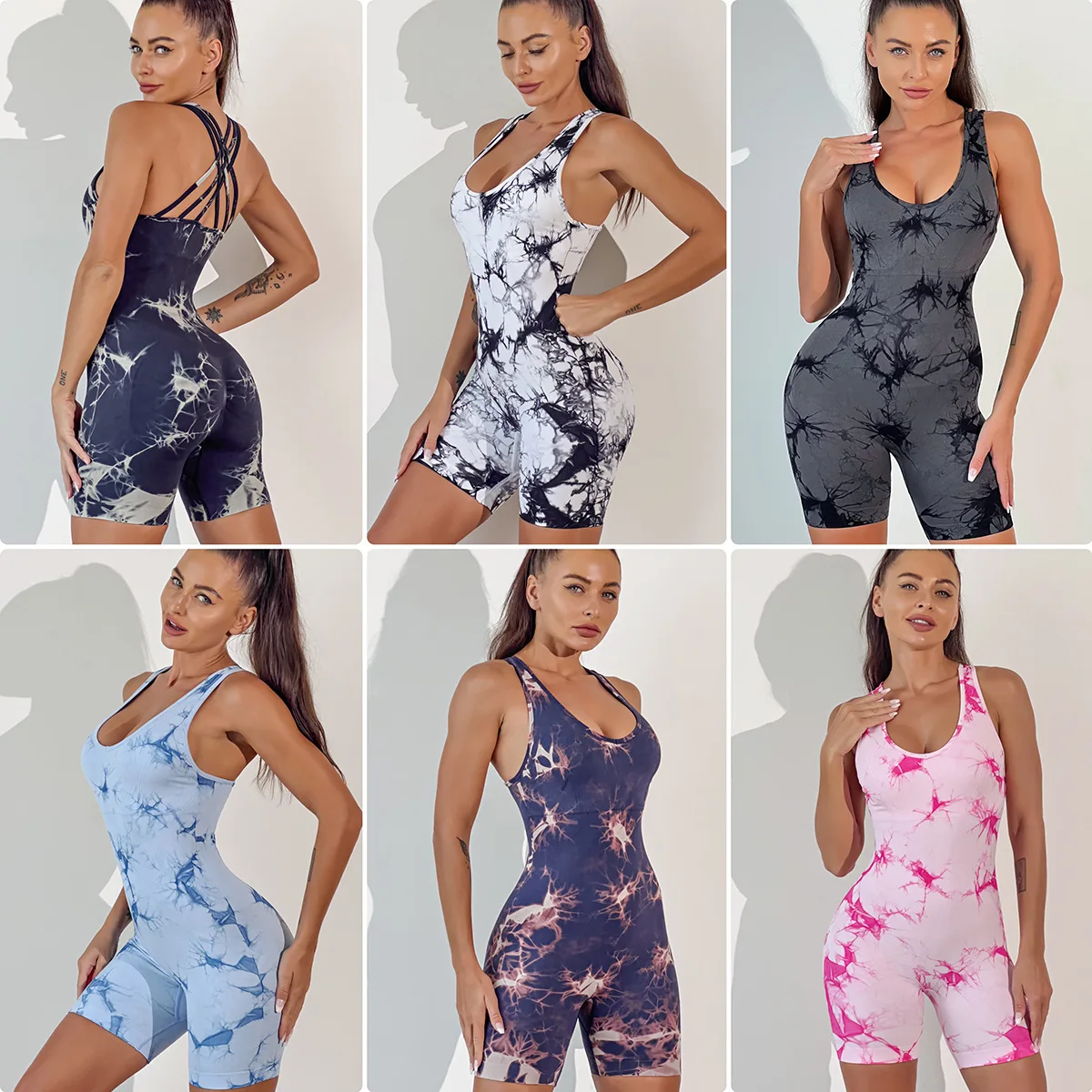 Body-Shaping Yoga Jumpsuit: Women's High-Stretch, Butt-Lifting Fitness Wear - Elevate Your Outdoor Workout Routine