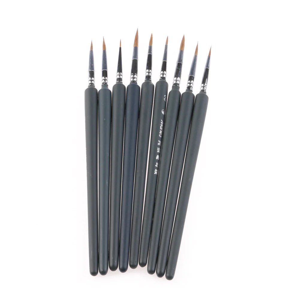 

9Pcs Brush Pen For Sketched Outline Lines Gouache Watercolor Paint Oil Painting