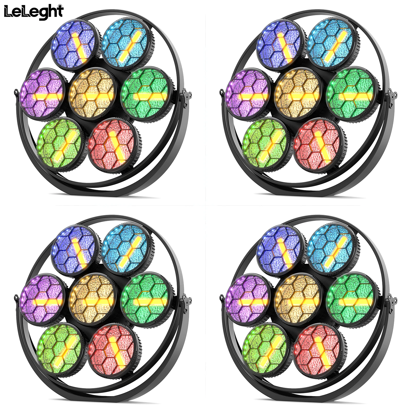 

Светодиодный линейный винтажный светильник DayFlicker 4Pcs 350W 7-LED COB, 1-20Гц, с эффектом вспышки, DMX512 16/37CH для концертов, свадеб, ночных клубов, танцев