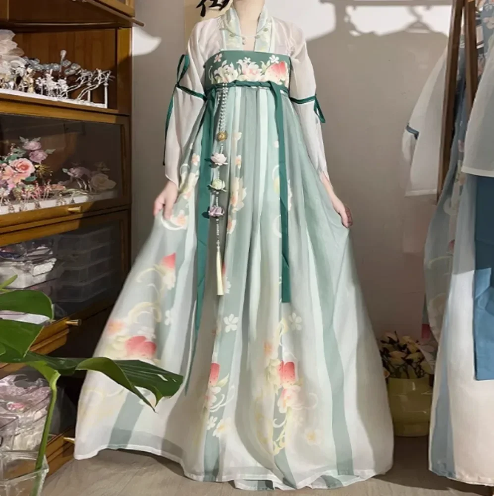 伝統的な中国服韓服女性妖精ドレスコスプレ衣装エスニックスタイルのファッション服パーティーダンスウェアステージショー