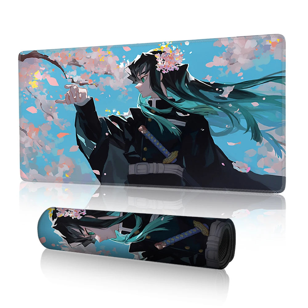 

Anime Mousepad Suitable for Demon Slayer Big Game mouse mats Rubber keyboard pad Desktop Protector Mouse Mat (JMGMZR4705 8)