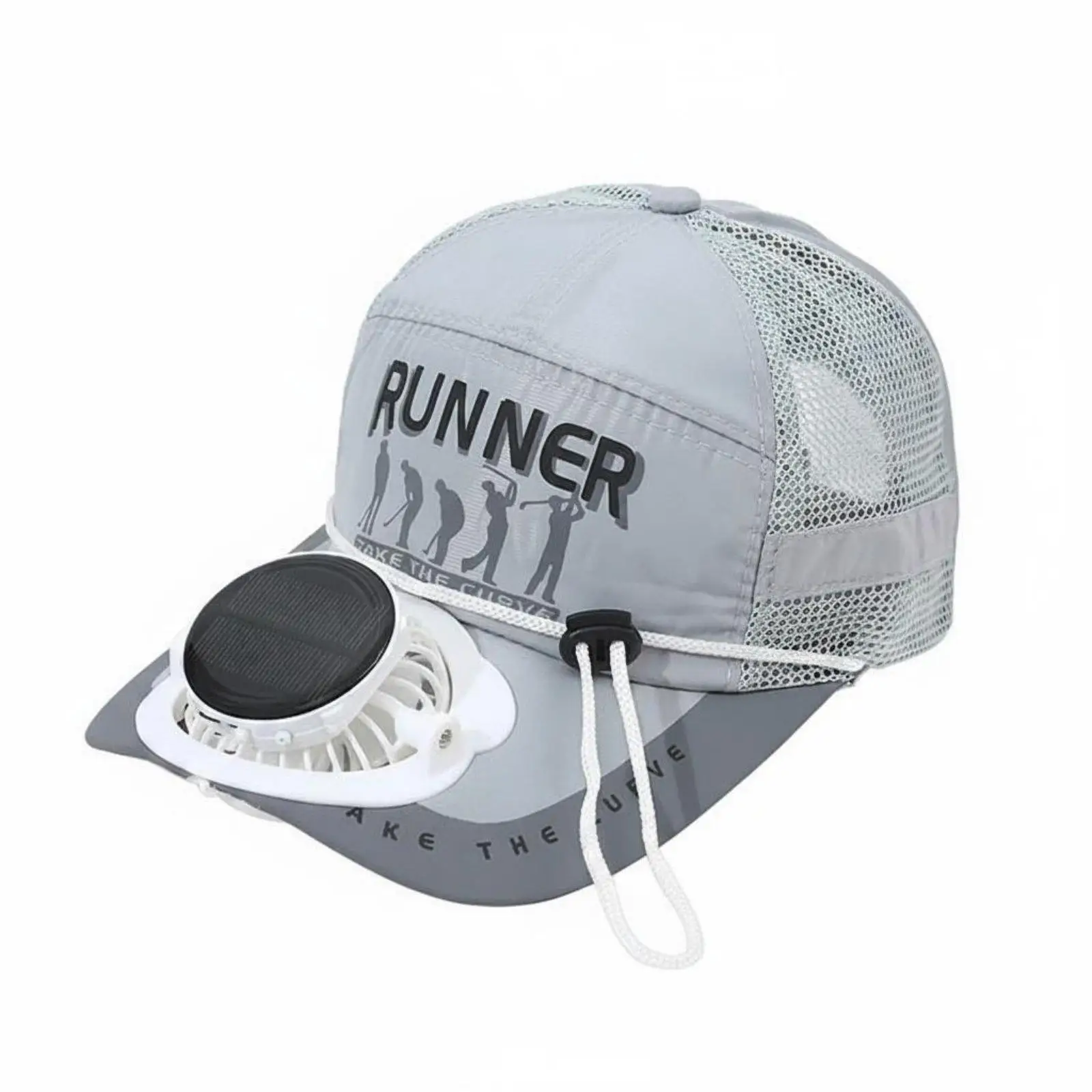 Solar Fan Cap Protection Solar Fan Hat 3 Speed Control for Anglers
