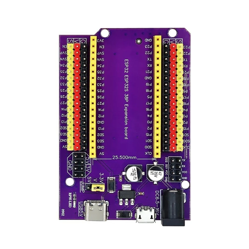 F3MA ESP32S 38pin  Extension Board with WiFi+Bluetooth-Connectivity Dual-Core Processor TypeC  DIY Projects