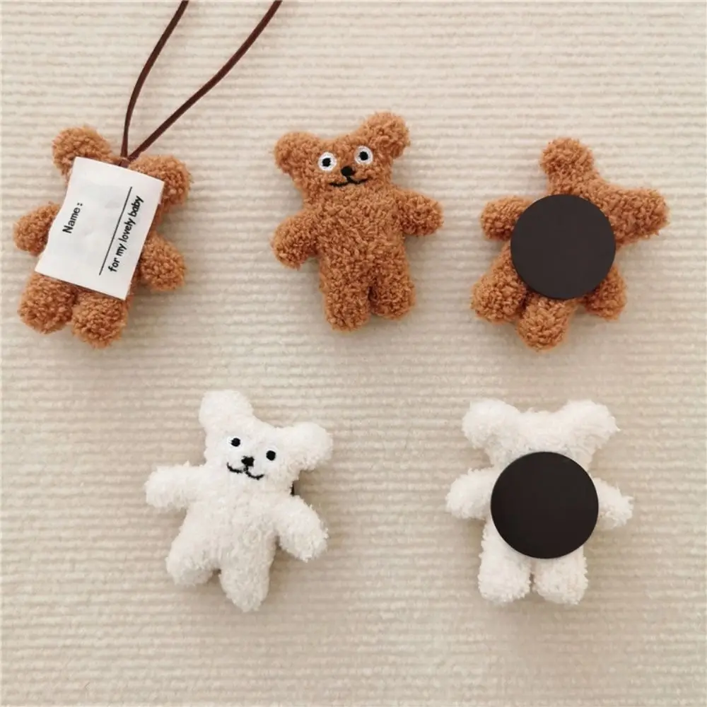 2 PCS Gift Souvenir Cute Cartoon Decal 3D Plush  Decals Refrigerator Sticker Bear Fridge Sticker Magnet