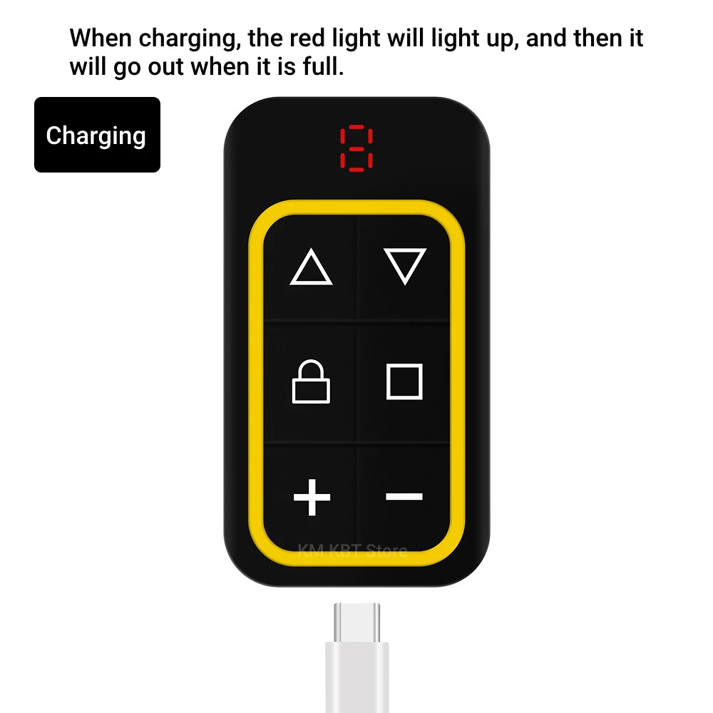 Universal Garage Remote Control Gate Key Duplicator Clone 8 Channels 300-915Mhz Multi-frequency Garage Door Controller 433Mhz