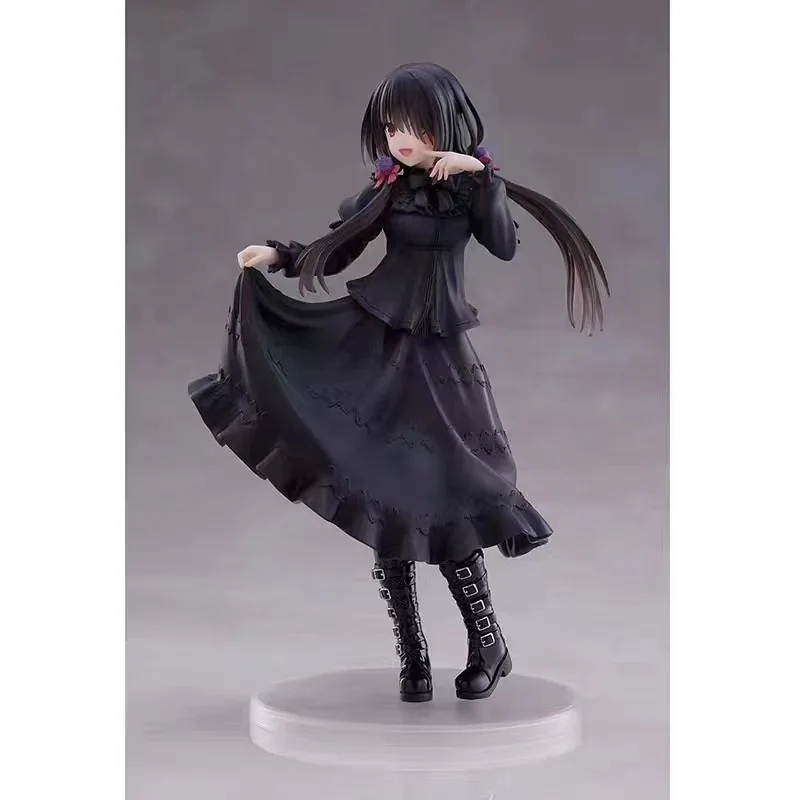 Tokisaki Kurumi Action Figure Nightmare Black Dress Style Two Dimensions Beautiful Girl Pvc Model Toys Collection Ornament Gifts