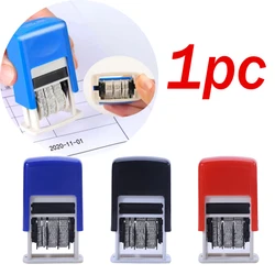 Reusable Practical DIY Hand Account Date Stamps ABS Adjustable Universal Office Supplies Self-Inking Tool for Student