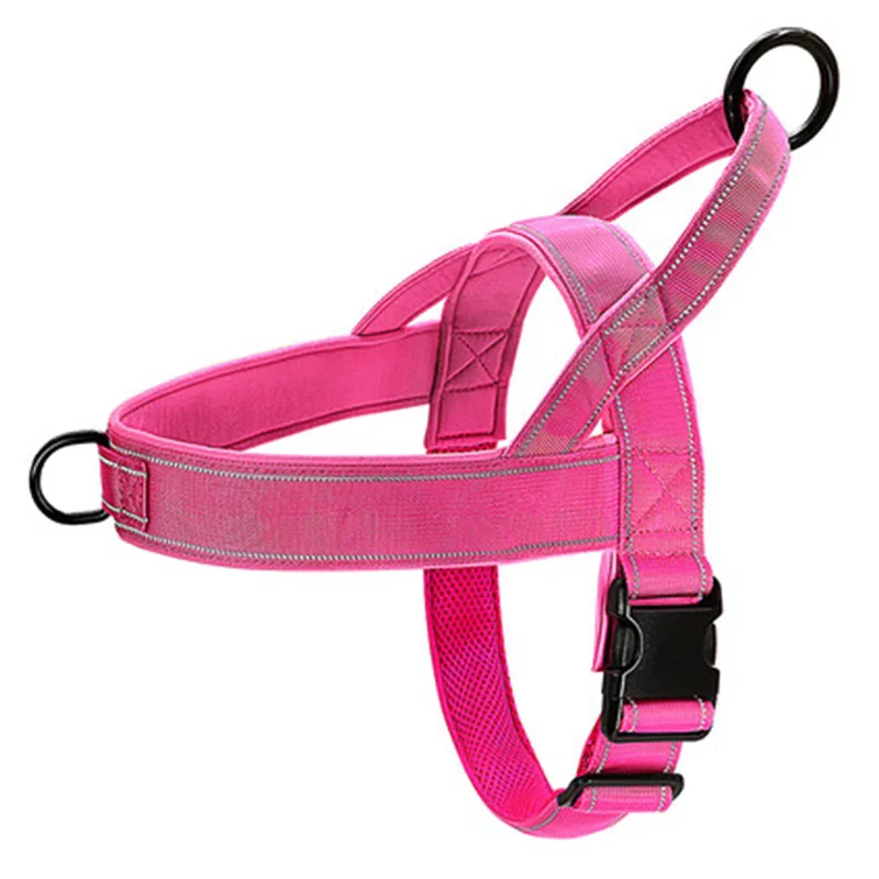Tactisch anti-trek hondenharnas - 1000D nylon verstelbaar voor grote honden, buitentrainingsvest met handvat en reflecterend